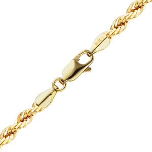 14k Gold Filled 4mm Rope 20" Chain