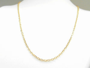 14k Yellow Gold 1.5mm 20" Cable Chain