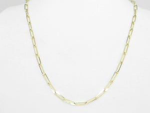 10k Yellow Gold Paperclip 18" Chain