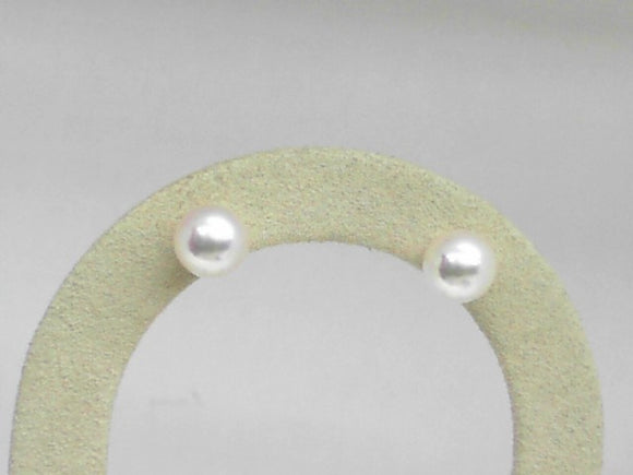 Yellow Gold 7.5-8mm Pearl Studs