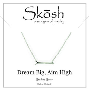Skosh Silver Arrow Necklace 16"