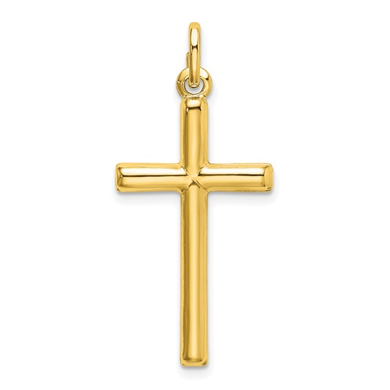 Sterling Silver Gold Tone Cross Pendant