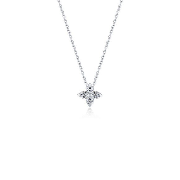 Lafonn Simulated Diamond Flower Bud Necklace