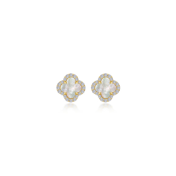 Lafonn Mother of Pearl Two Tone Studs