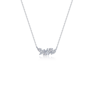 Lafonn Sterling Silver 0.75ct CZ Cluster Necklace 20"