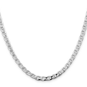 Sterling Silver Diamond-Cut Flat Anchor Chain