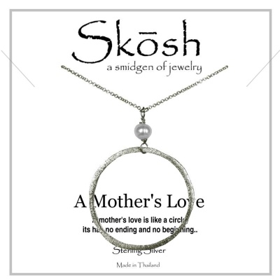 Skosh Sterling Silver Mother's Love Necklace 16+2
