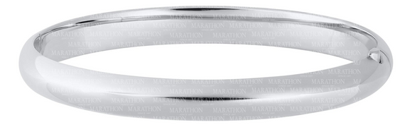 Sterling Silver 8mm Polished Bangle Bracelet