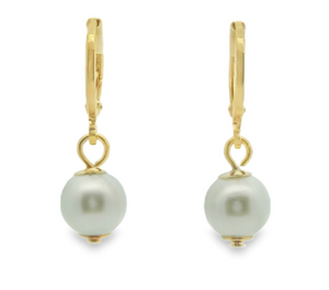 Gold Fill Pearl Drop Earrings
