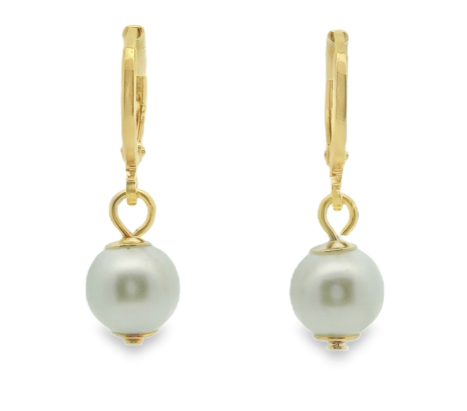 Gold Fill Pearl Drop Earrings