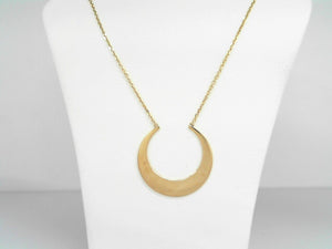 Yellow Gold Moon Necklace