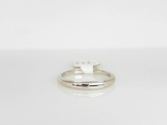 White Gold Curved Wedding Band