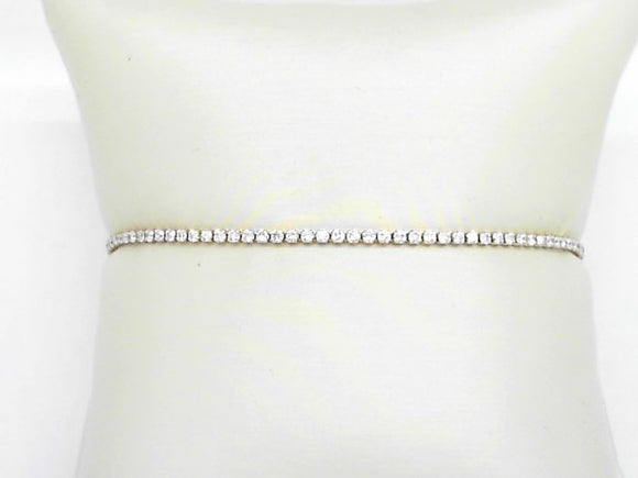 14k Yellow Gold Lab Diamond 1.50ct EF,VS Tennis Bracelet