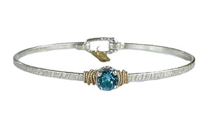 Earth Grace Birthstone Solitaire Bracelet- March