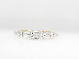 Two Tone Diamond Band