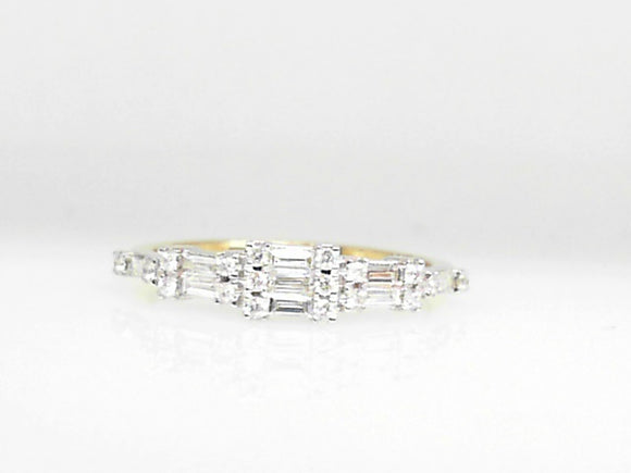 Two Tone Diamond Band