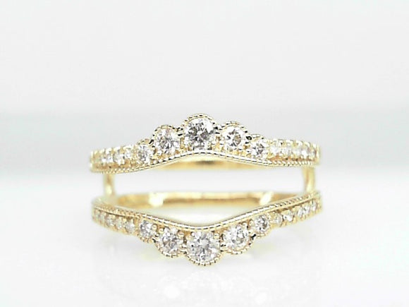 10k Yellow Gold Diamond 0.50ct Ring Guard