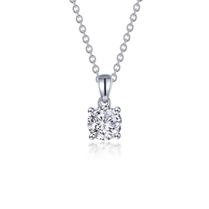 Lafonn 1.50ctw 4 Prong Solitare Necklace 20"