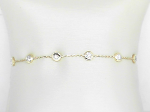 14k Yellow Gold Diamonds by The Yard Bracelet