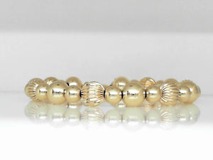 Vivi B "Reese" Gold Filled Beaded Bracelet 7"