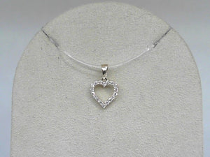 Yellow Gold Diamond Heart Pendant