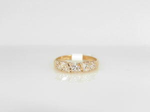 Yellow Gold Four Marquise Diamond Band