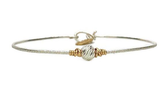 Earth Grace Sterling Silver Peace Bracelet 7
