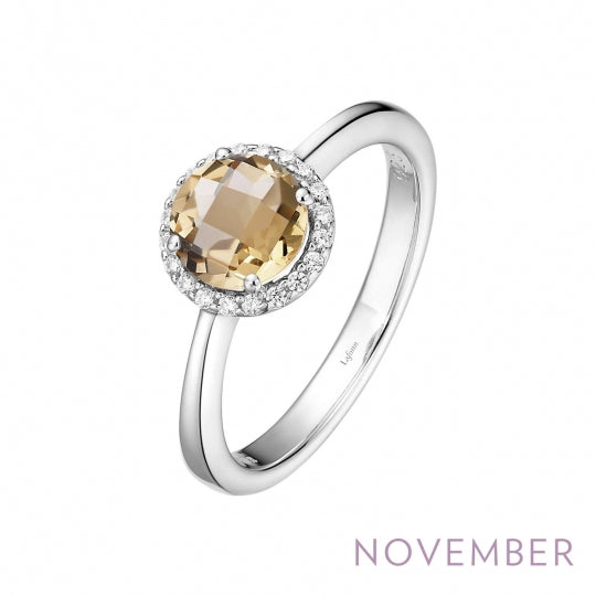 Lafonn November Birthstone Ring with Halo