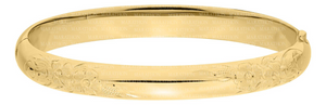 Sterling Silver/Gold Filled Floral Bangle