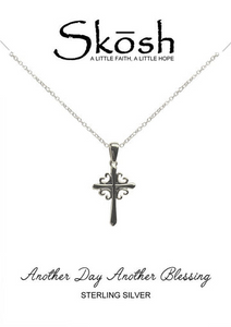 Skosh Sterling Silver Cross Necklace