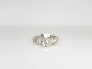 White Gold Diamond Engagement Ring