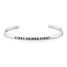 Mantra Bands "First Things First" Cuff Bracelet