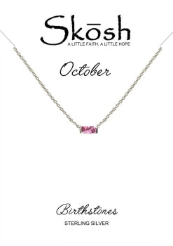 Skosh October Baguette Birthstone 16+2