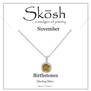 Skosh November Birthstone Necklace