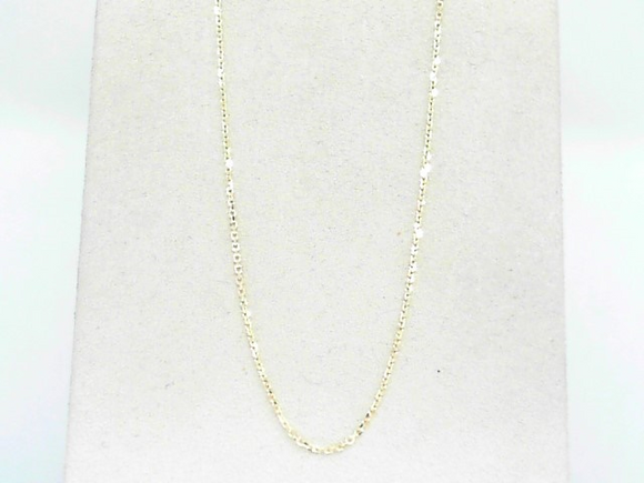 10k Yellow Gold 1mm Cable Chain 20