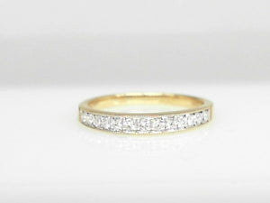 14k Yellow Gold Diamond 0.22ct Wedding Band