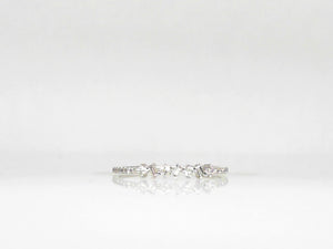 White Gold Diamond Baguette Ring