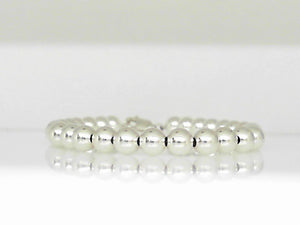 Vivi B "Elisabeth" Sterling Silver Beaded Bracelet 7"