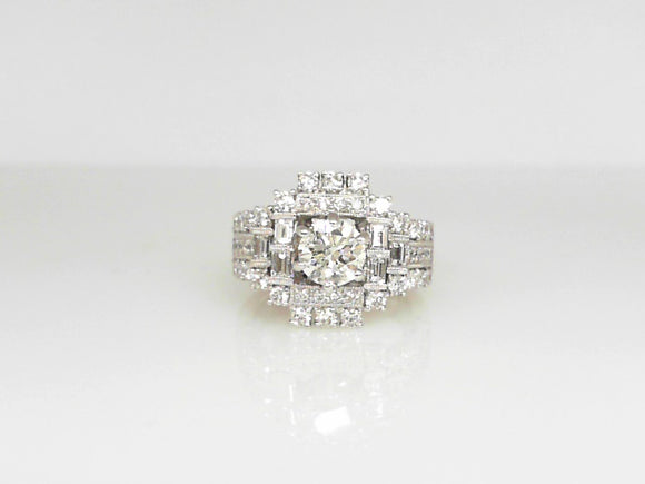 White Gold Fancy Diamond Fashion Ring