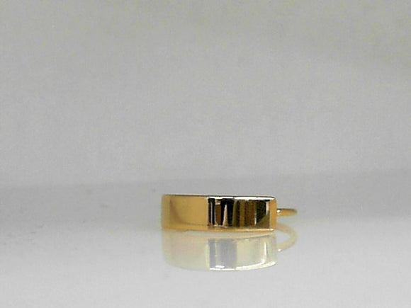 Earth Grace Gold Plated Engravable Ring