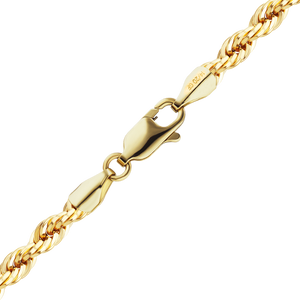 14k Gold Filled 4mm Rope 22" Chain