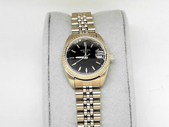 Ladies' Gold Moore's Elite Watch with Black Dial