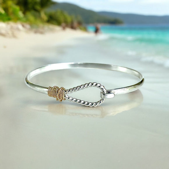 Earth Grace Sterling Silver Sailors Loop Bracelet