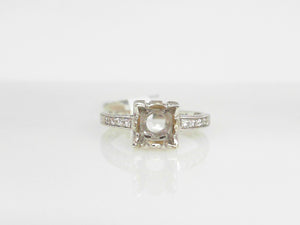 White Gold Diamond Semi Mounting