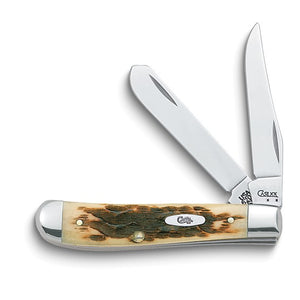 Case Knife Amber Mini Trapper Pocket Knife