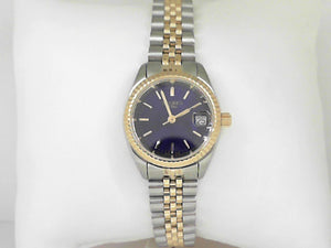 Ladies' Moore's Elite Two-Tone Watch with Blue Dial