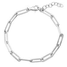 Charles Garnier Sterling Silver Paperclip Bracelet