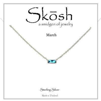 Skosh Sterling Silver Birthstone 