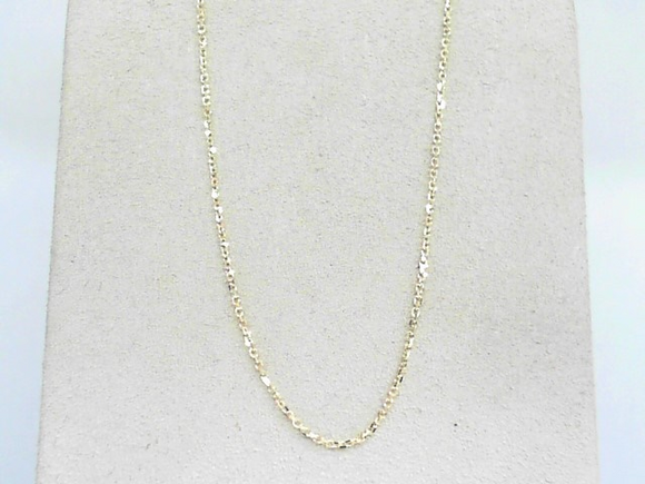 10k Yellow Gold 1mm Cable Chain 16