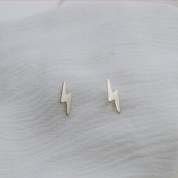 Gold Filled Lightening Bolt Studs